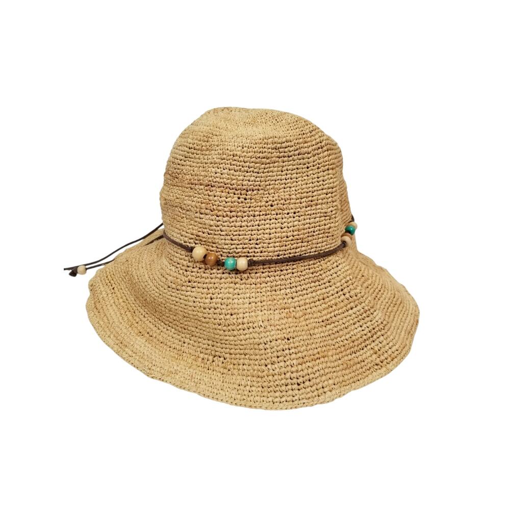 Sunday Afternoons Women's 100% Raffia Tan Bucket Style Sun Hat One Size